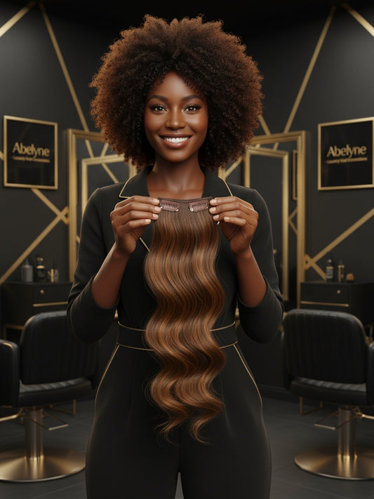 Premium luxury clip-in hair extension - 16"