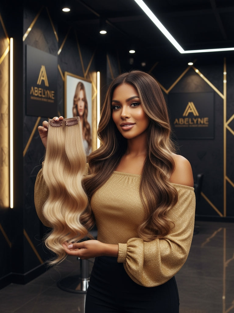 Premium luxury clip-in hair extension - 12"