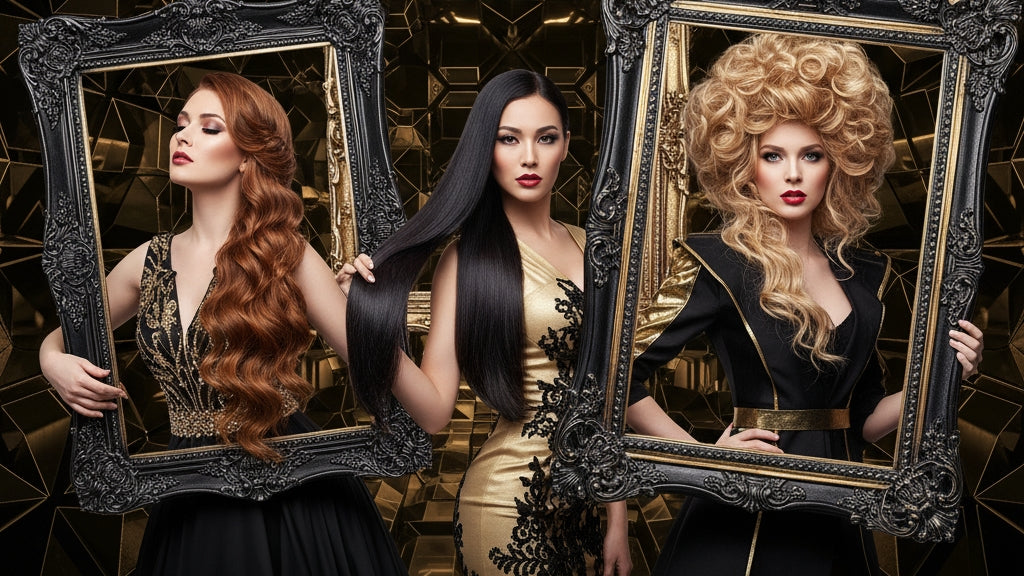 Premium Shafts Hair Extensions - 14" Inches $399.00 Any Color, Any Texture,