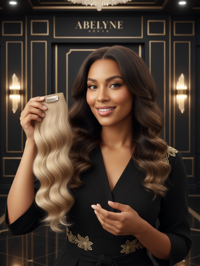 Premium luxury clip-in hair extension - 22"