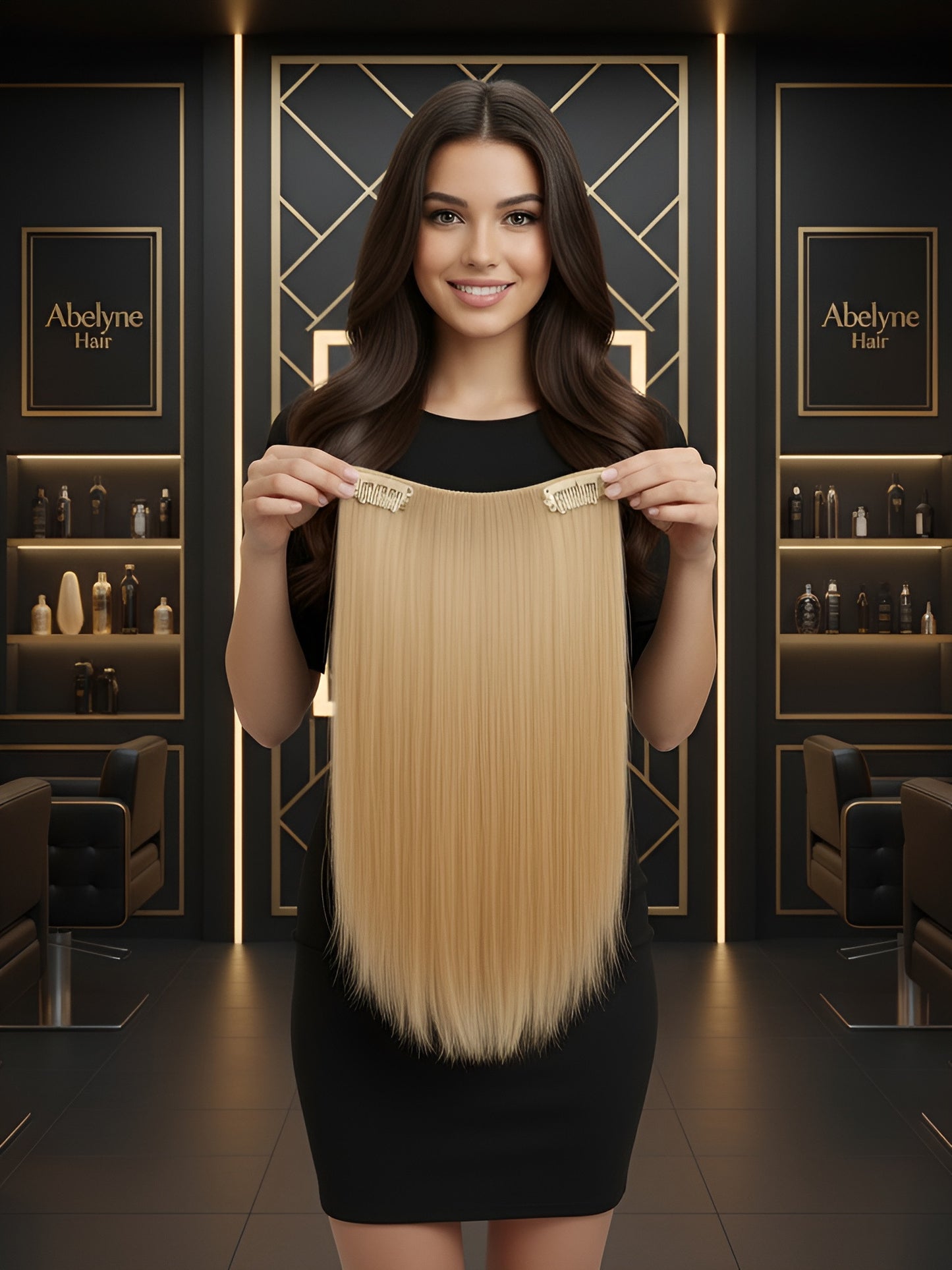 Premium luxury clip-in hair extension -  12"