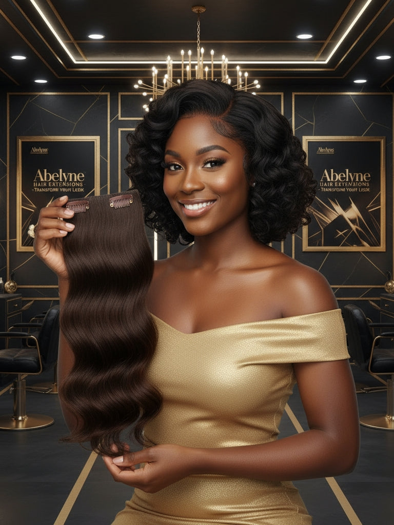 Premium luxury clip-in hair extension -  12"